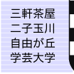 三軒茶屋・二子玉川・自由が丘・学芸大学