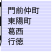 門前仲町・東陽町・葛西・行徳